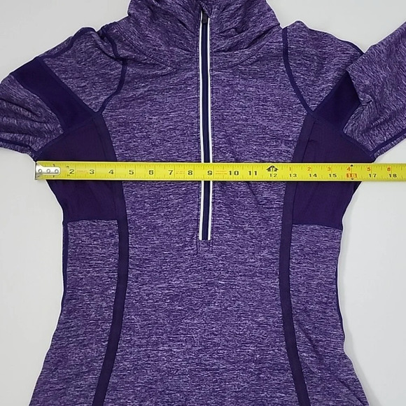 Lululemon Run Inspire Pullover 1/2 Zip Heather Lolo Purple Long Sleeves Size 6 - Picture 12 of 14